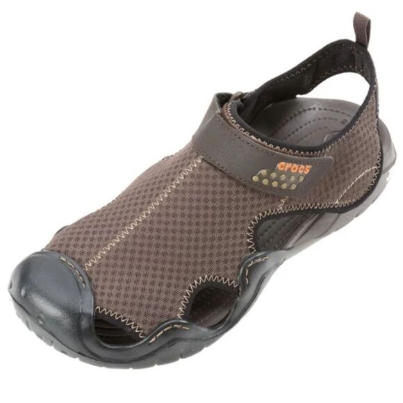 CROCS MEN SWIFTWATER LILEE MESH DECK SANDALS - Picture 10 of 16